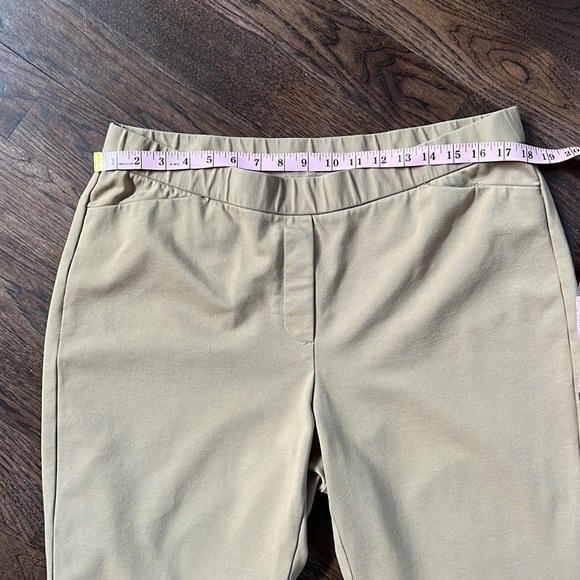 J. Jill Pointe Slim Leg Pull On Camel Tan Pants - Picture 4 of 13